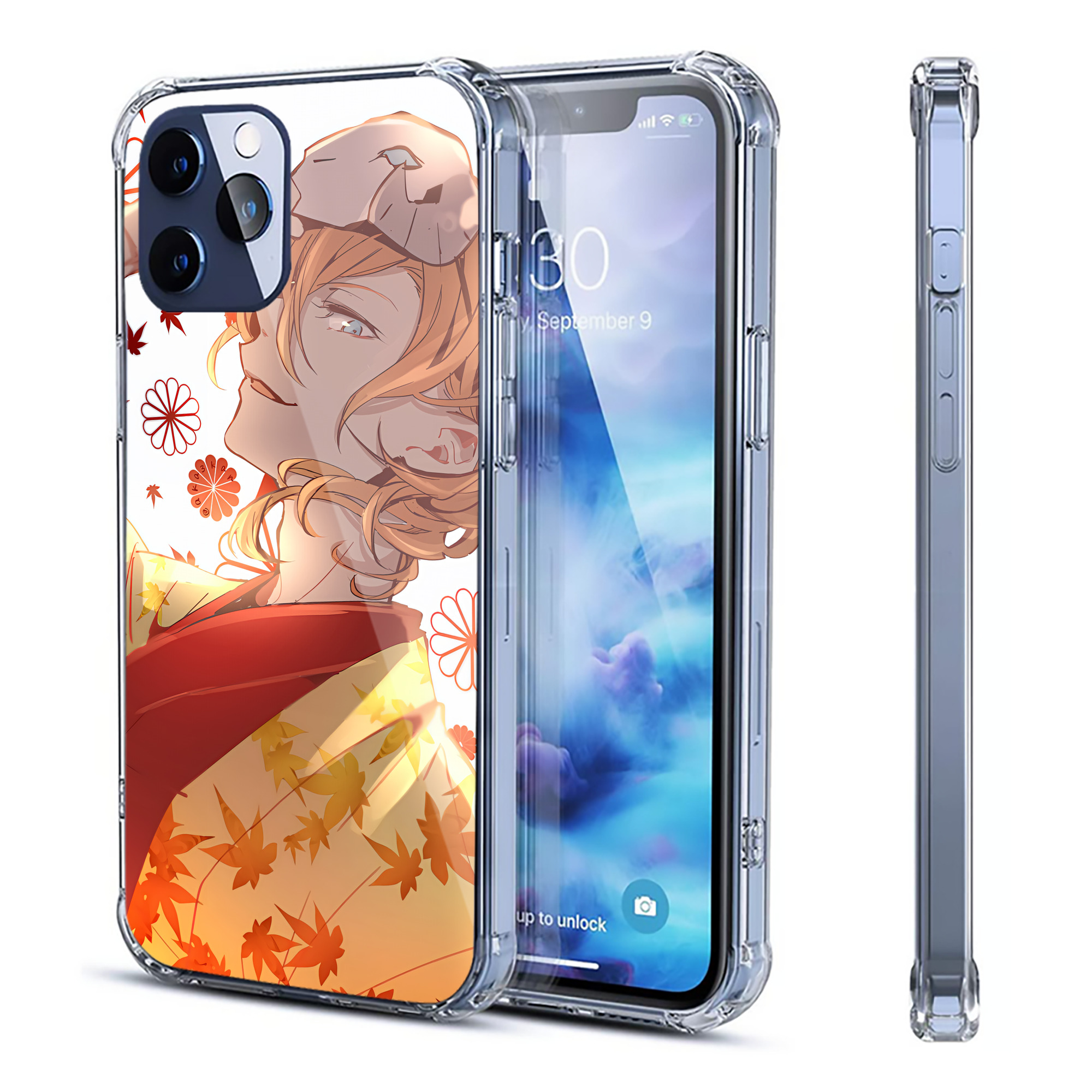 （画像用） 文豪ストレイドッグス Bungo Stray Dogs 【iPhone 12シリーズ対応】透明スマホケース（クリアソフトケース）